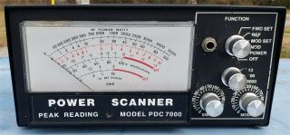Vintage Para Dynamics - Pdc 7000 Swr Power Watt Scanner Meter 10/100/5000 Watt