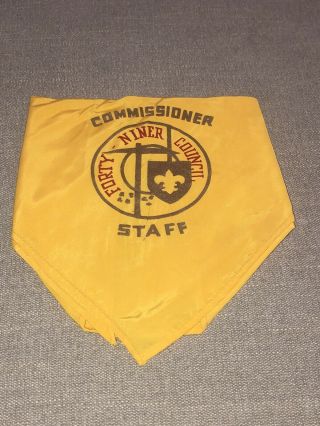 1960s Rare Forty - Niner Council Commissioner Staff Neckerchief