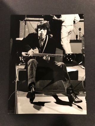 Vintage Press Photo 6” X 8” Of Bill Wyman The Rolling Stones