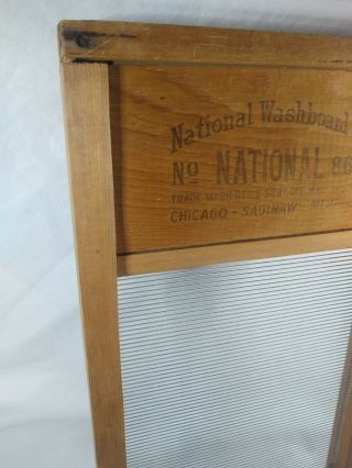 Vintage Primitive ANTIQUE National Washboard Co.  No 863 The Glass King LINGERIE 3