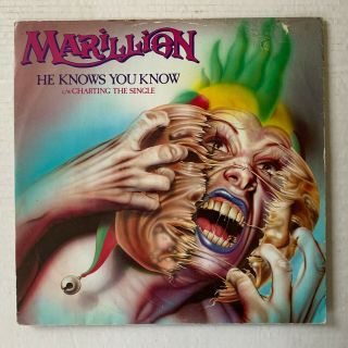 Marillion He Knows You Know C/w Charting The Single 12 " 1983 - 12emi 5362 - Vg