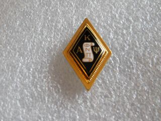 Gold Tone Kappa Alpha Psi Fraternity Pin Badge