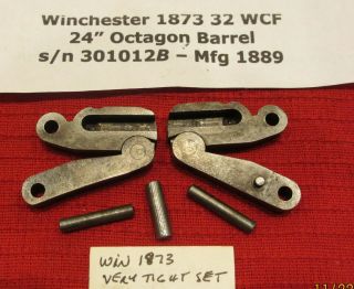 Winchester Model 1873 Matched Toggles And Pins From Rifle Mfg 1889
