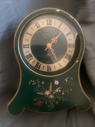Vintage Jaeger Petite Neuchateloise Swiss Musical Alarm Clock