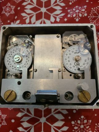 Vintage Gary Dual Time Lock Safe Vault Clock Movement Mechanism Locksmith