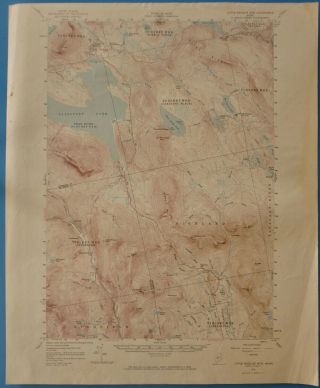 Little Bigelow Mountain,  Maine,  Vintage Usgs Topographic Map,  1956