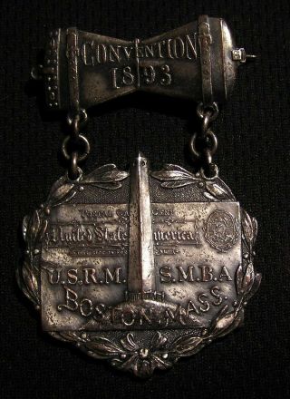 Rare 1893 Usps Us Rms Railway Mail Medal Post Office Postal Railroad Badge
