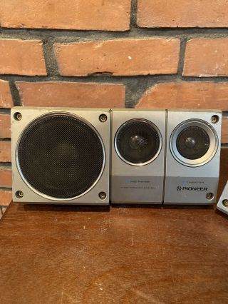 Rare Vintage Pioneer TS - X8 Enclosed Car Speakers Great Sound. 2