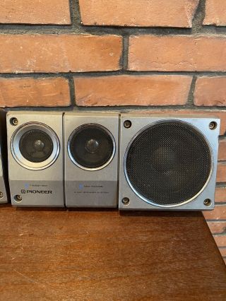 Rare Vintage Pioneer TS - X8 Enclosed Car Speakers Great Sound. 3