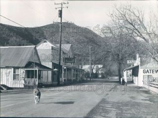 1965 Press Photo Street Scene French Gulch Modoc County 1960s California