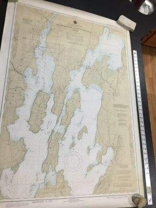 Lake Champlain Nautical Map (1980) Riviere Richeliu To South Hero Island