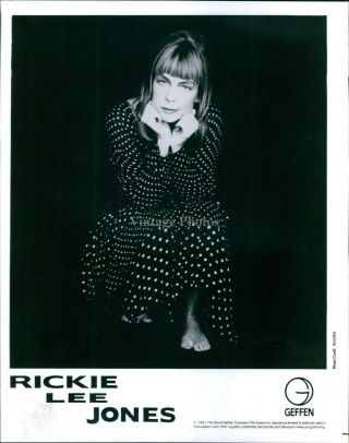 1991 Photo Musician Rickie Lee Jones Narrator Rock R&b Blues Pop Jazz Soul 8x10