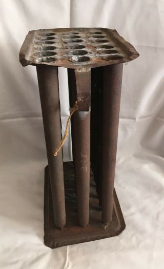 Antique/vintage Candle Mold 18 Tubes