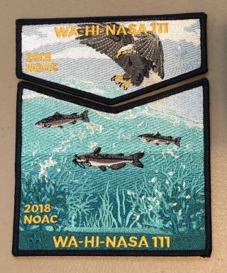 Lodge 111 Wa - Hi - Nasa Complete 2018 NOAC Set Delegate And Traders 3