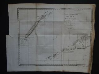 1774 Bellin Atlas Cook Map Caledonia - Hebrides - Nouvelle Caledonie