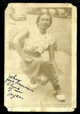 Vintage Photo African American Girl " When You 