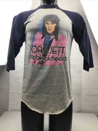Vintage Joan Jett & The Blackhearts Us Tour 1982 Concert T - Shirt Size L Kg Rr22