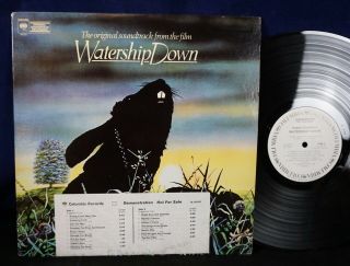 Watership Down Soundtrack Lp Promo Angela Morley 1978 Audiobook Ex