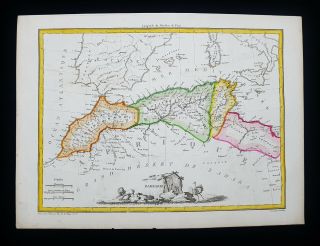 1812 Lapie - Rare Map: Africa North,  Barberia,  Algeria,  Tunisia,  Marocco,  Lybia