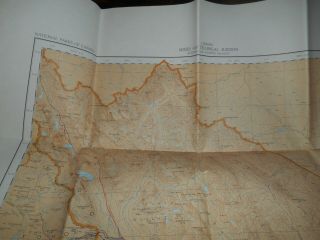 Banff Park Alberta Canada Topographical Map National Parks Mine Survey