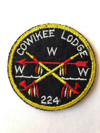 Cowikee Lodge 224 R2 Oa Round Patch Order Of The Arrow Boy Scouts Near