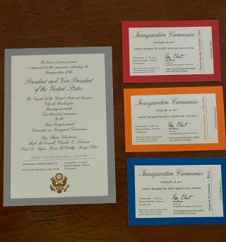 2017 Donald Trump Inauguration Tickets | Collectible