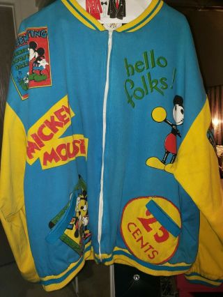 Rare Vintage Xl Mickey Mouse Disney Jacket