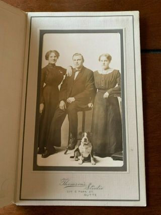 Vintage Photograph Of Two Women,  Man & A Dog - Thomson 