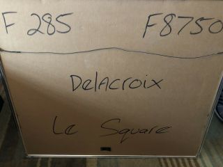 Framed Michel Delacroix Lithograph Le Square 3