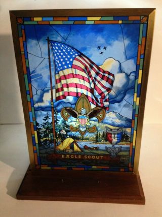 Eagle Scout Boy Scouts Of America Stained Glass Window Tableau Jack Woodson