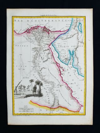 1812 Lapie - Rare Map Africa North,  Egypt,  Cairo,  Lybia,  Tripoli,  Egypte,  Afrique