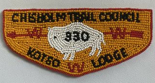 Boy Scout Oa 330 Kotso Lodge Vintage Beaded Flap