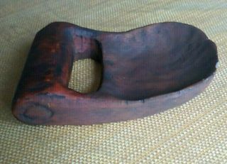 Antique Primitive Wood Hand Carved Scoop/paddle/ladle