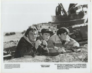 1984 Promotional Photo Red Dawn Patrick Swayze Thomas Howell Charlie Sheen