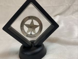 Deputy U.  S Marshal Badge In Style of Texas Ranger Badge (Bottle Cap) No Markings 3