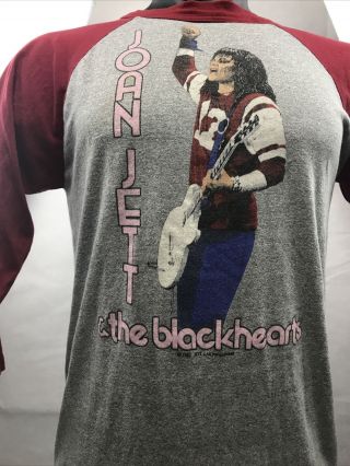 Vintage Joan Jett & The Blackhearts US Tour 1982 Concert T - Shirt Size L KG RR17 3