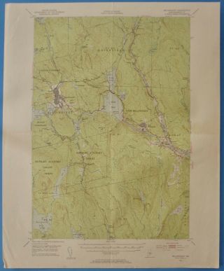 Millinocket,  Maine,  Vintage Usgs Topographic Map,  1951