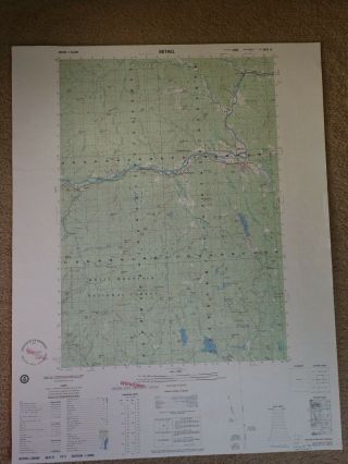 Large 28x22 1986 Topo Map Bethel,  Maine Gilead Newry Lovell White Mountain