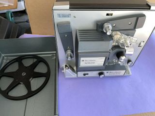 Vintage Bell & Howell Autoload 8mm Film Projector 357b Testing And W/box
