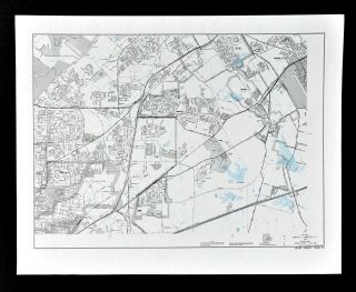 Texas Map - San Antonio - Alamo Heights Universal City Windcrest Kirby Live Oak