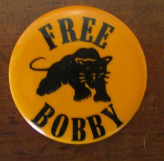 Bobby Seale Black Panther Party Co - Founder Black Power Pin Button