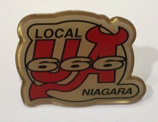 Ua Local Union 666 Niagara Plumbers Pin Lapel Hat Pin Collectible Union Pin