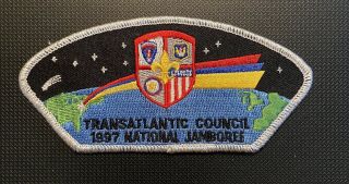 Black Eagle Lodge 482 Transatlantic Council 1997 National Jamboree Mylar Border
