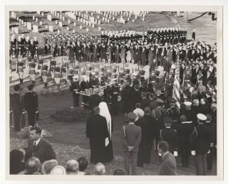 John F.  Kennedy State Funeral - Vintage 8x10 U.  S.  Air Force Photograph