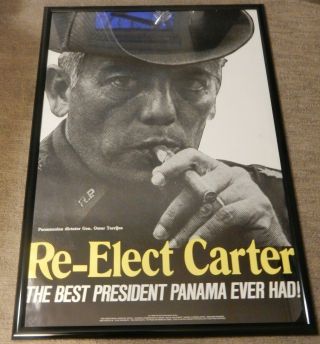 1978 Anti Re - Elect Jimmy Carter Best President Panama Ever Had Political Poster