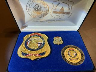 2017 Inauguration Metropolitan Police DC Badge Set Lapel Pin Challenge Coin 2
