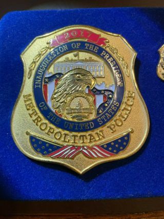 2017 Inauguration Metropolitan Police DC Badge Set Lapel Pin Challenge Coin 3
