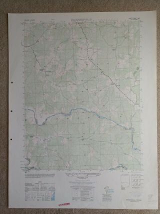 Large 28x221949 Topo Map Richardsville,  Virginia Summerduck Goldvein Morrisville