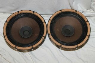 Vintage Philips 12`` 30cm Full Range Loudspeaker Pair Huge Magnets