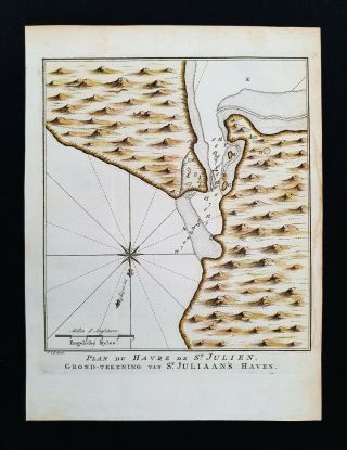 1747 Bellin - Rare Map South America,  Puerto San Julián,  Argentina,  Buenos Aires